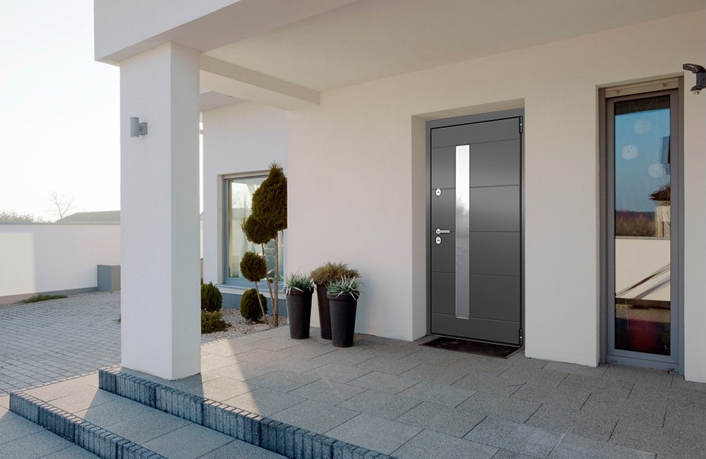 Дверь Снегирь Арктик-С в экстерьере