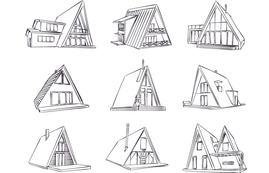 Треугольный дом или дом-шалаш