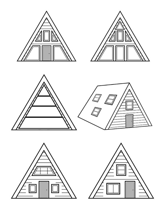 Варианты остекления треугольного дома